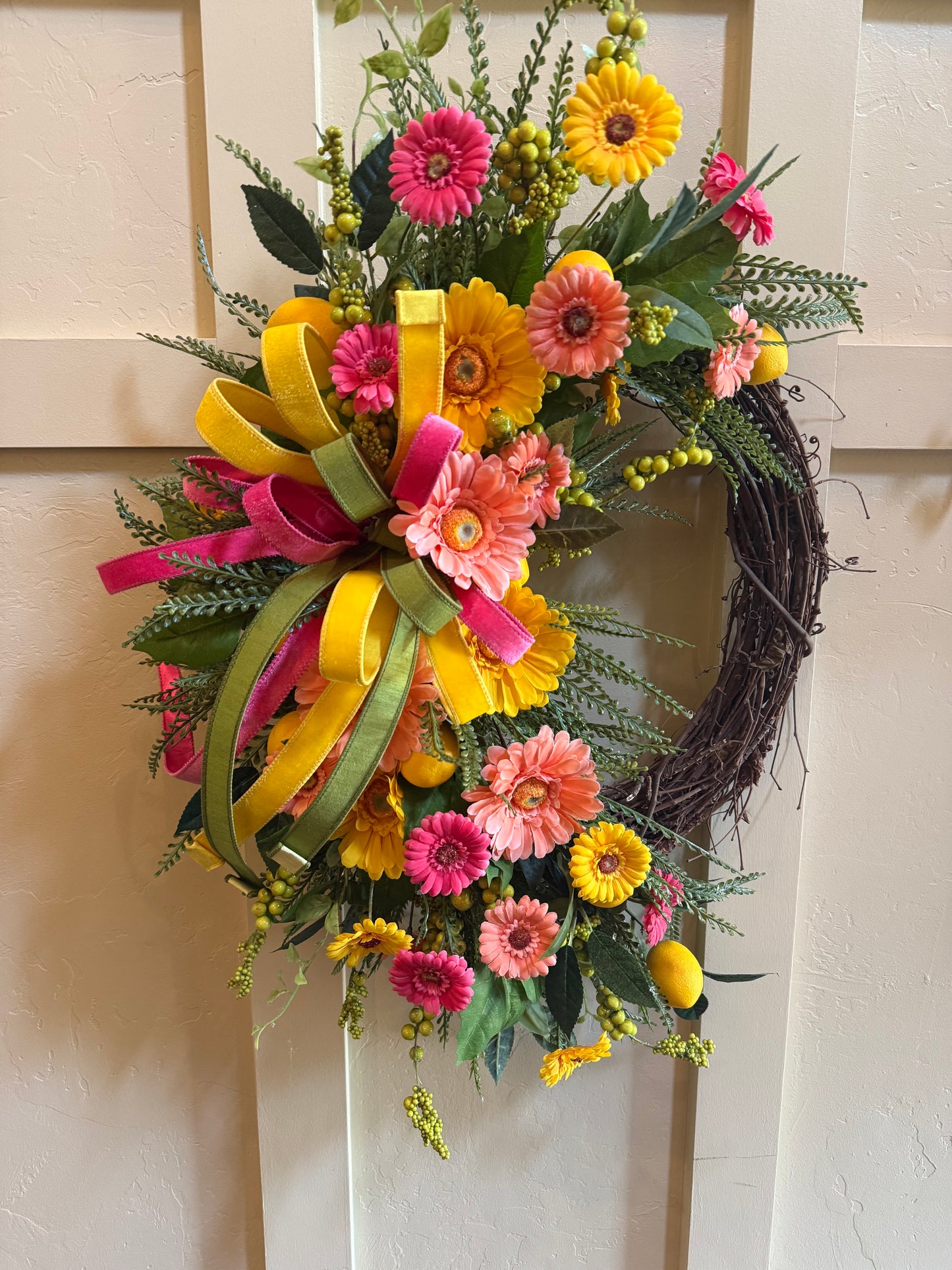 Pink Lemonade Wreath