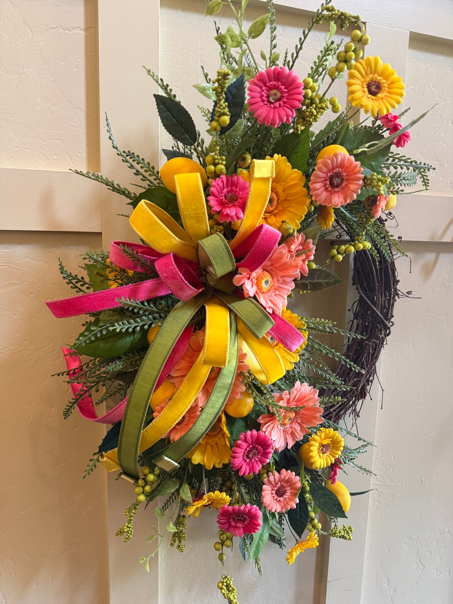 Pink Lemonade Wreath