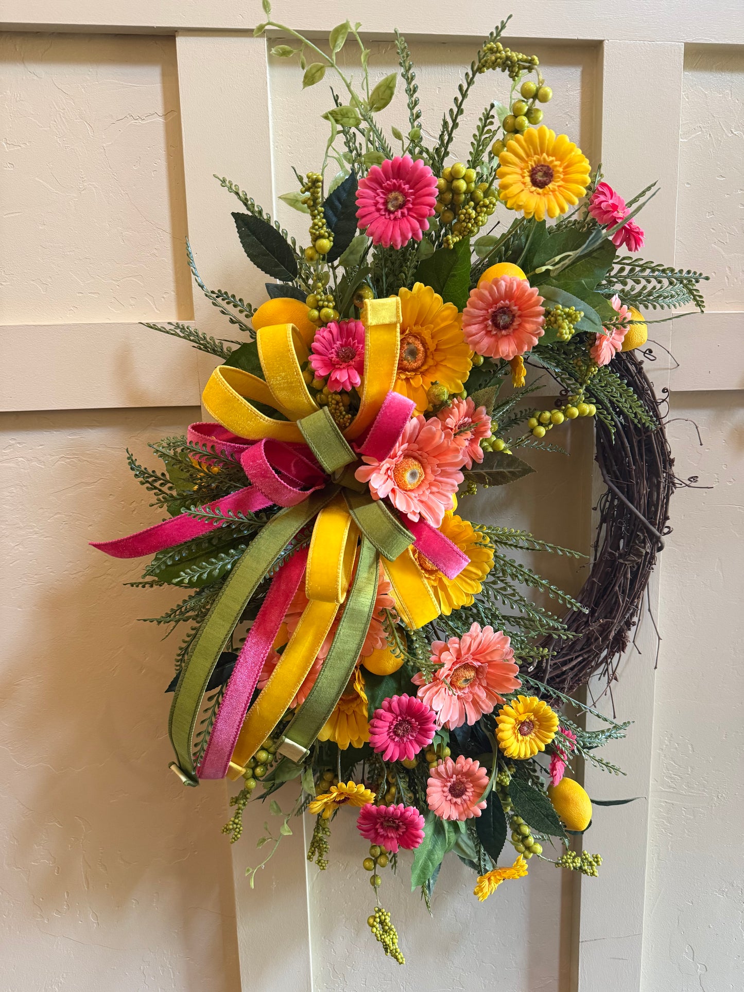 Pink Lemonade Wreath