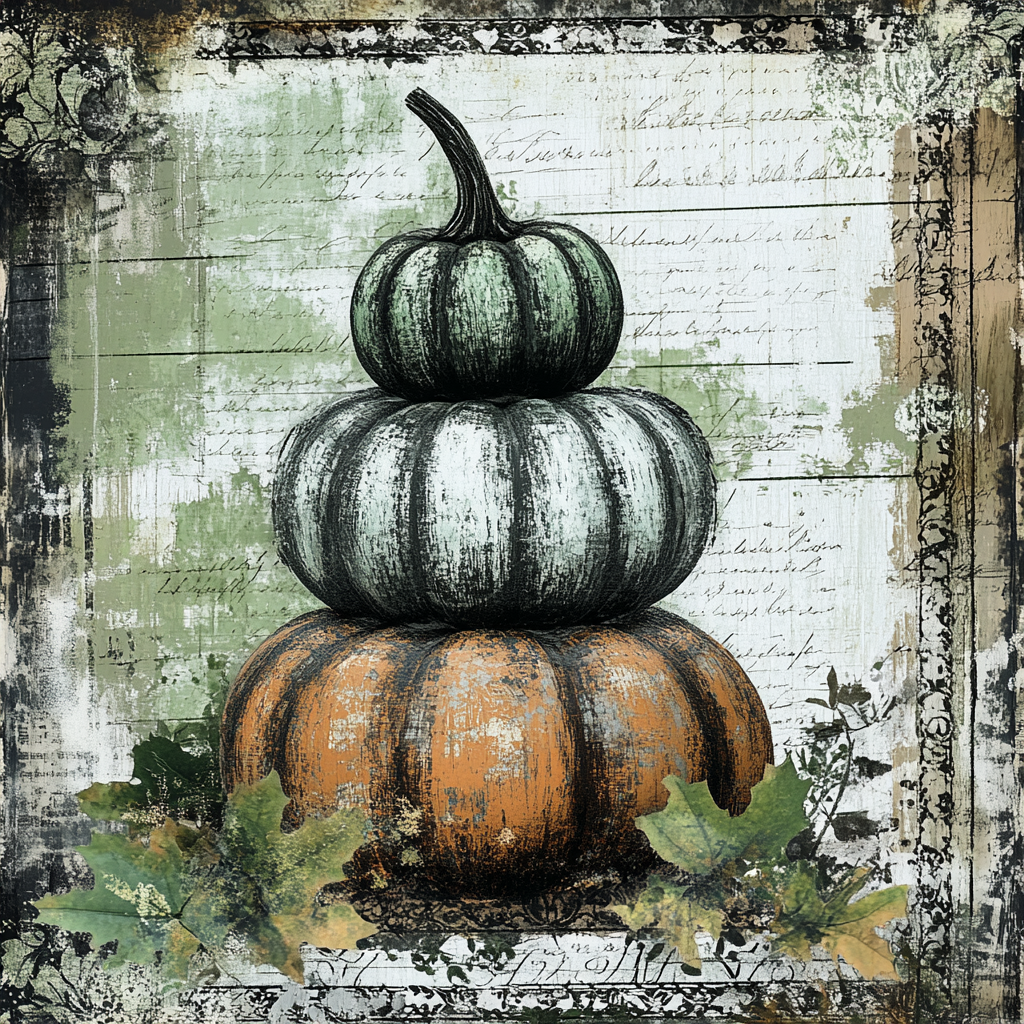 Traditional Fall Pumpkin Topiary sign for crafting, fall wreath sign, fall wall decor