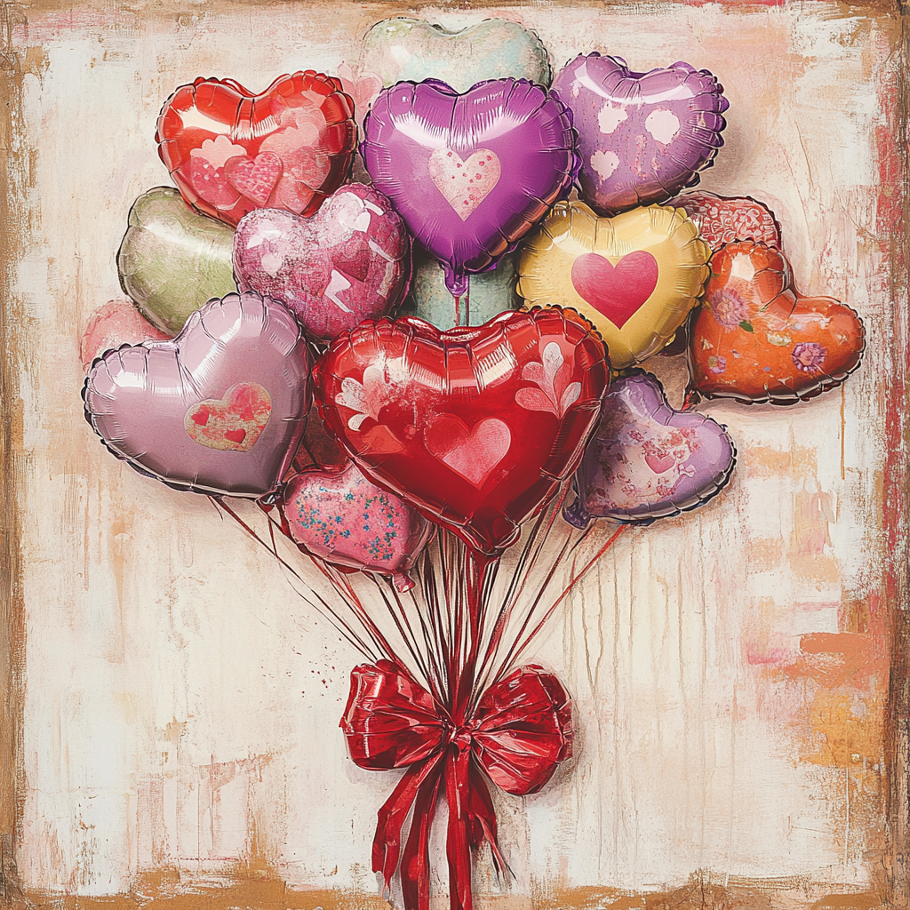 Valentines Balloon bouquet