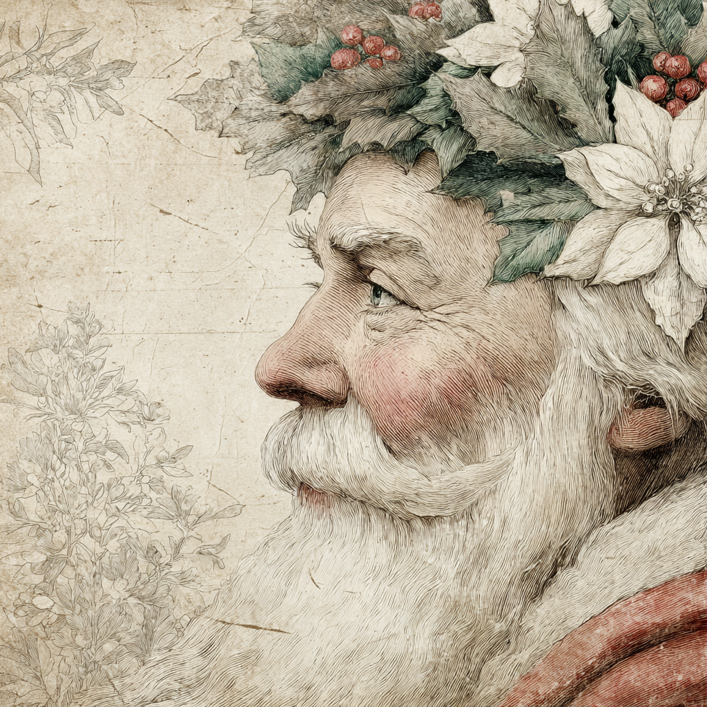 Vintage old world Santa Claus