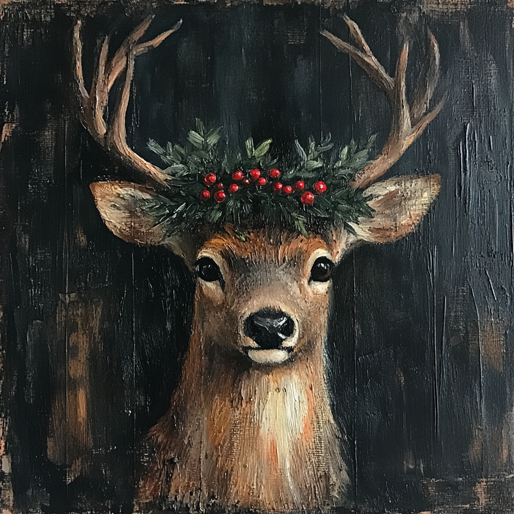 Rustic Deer sign