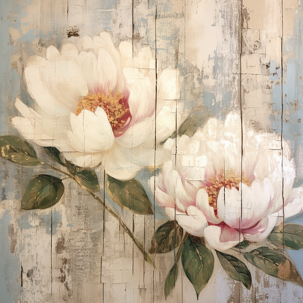 Floral everyday sign with Peonies