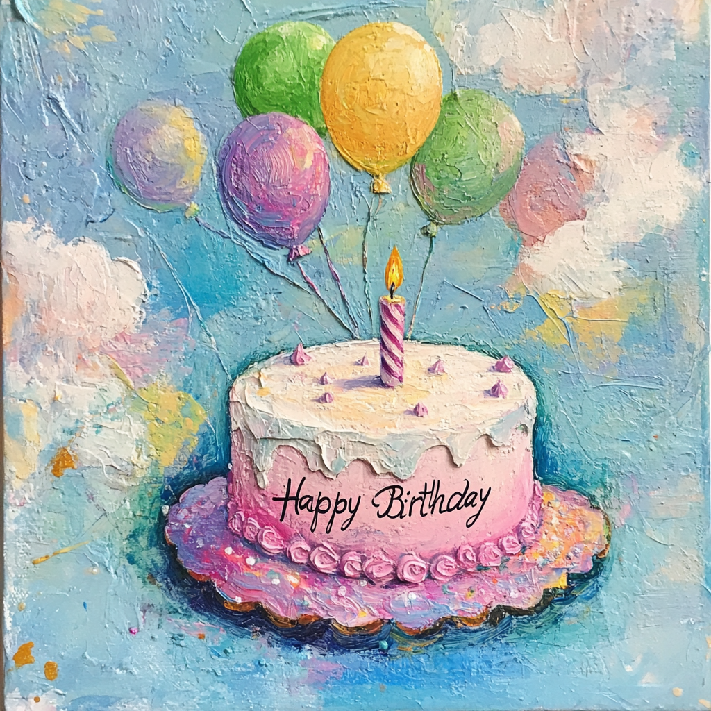 Happy Birthday Pastels