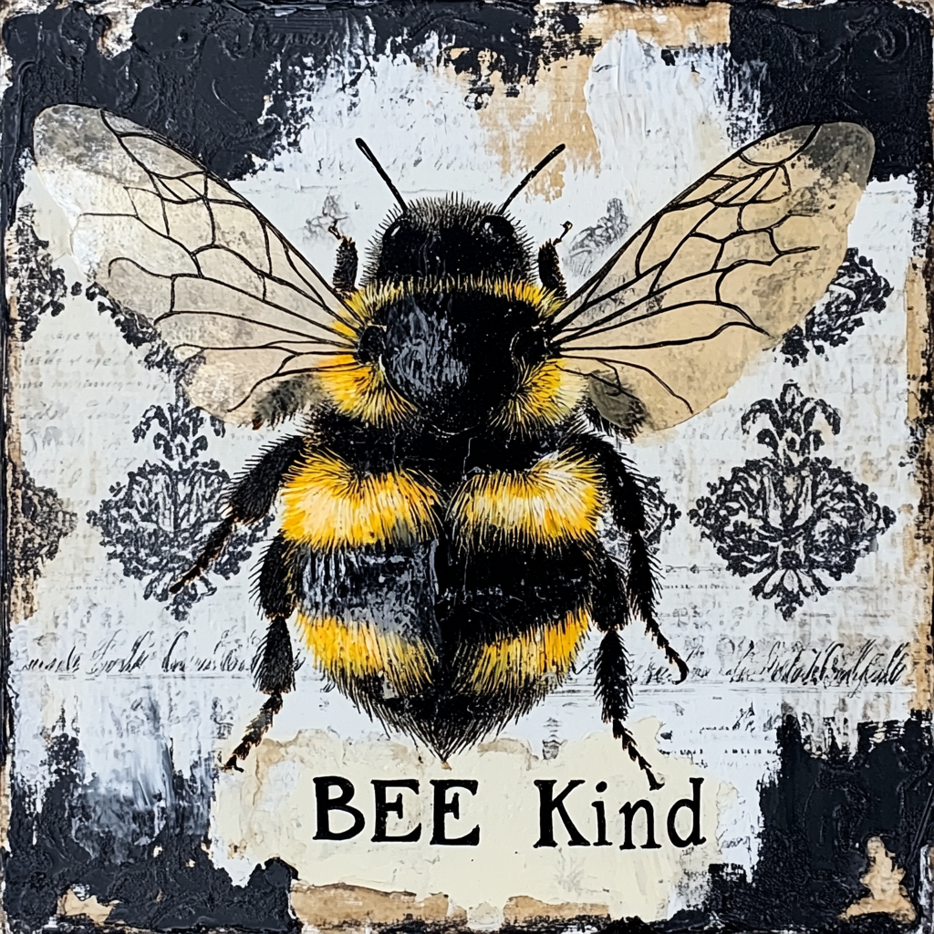 Bee Kind Summer Bumblebee print