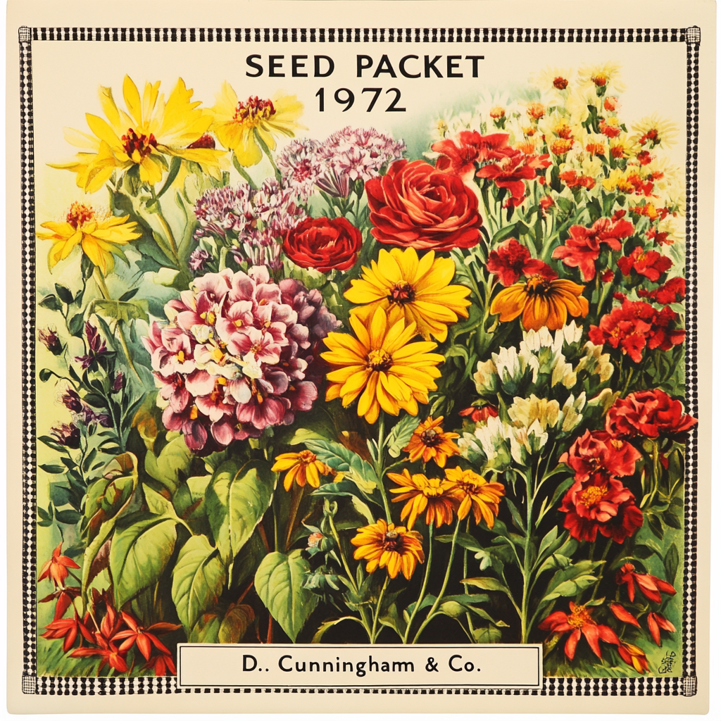 Vintage Flower Seed Packet