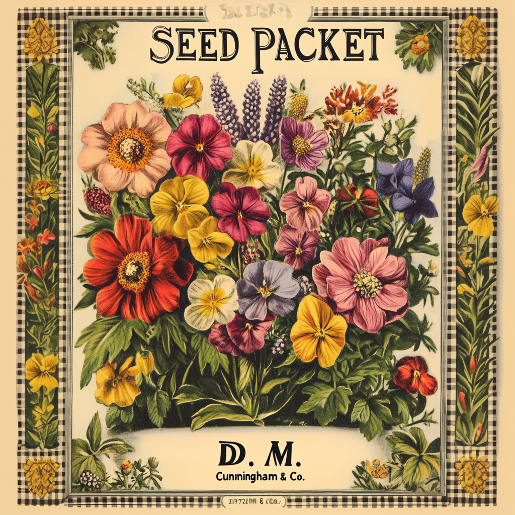 Vintage Flower Seed Packet