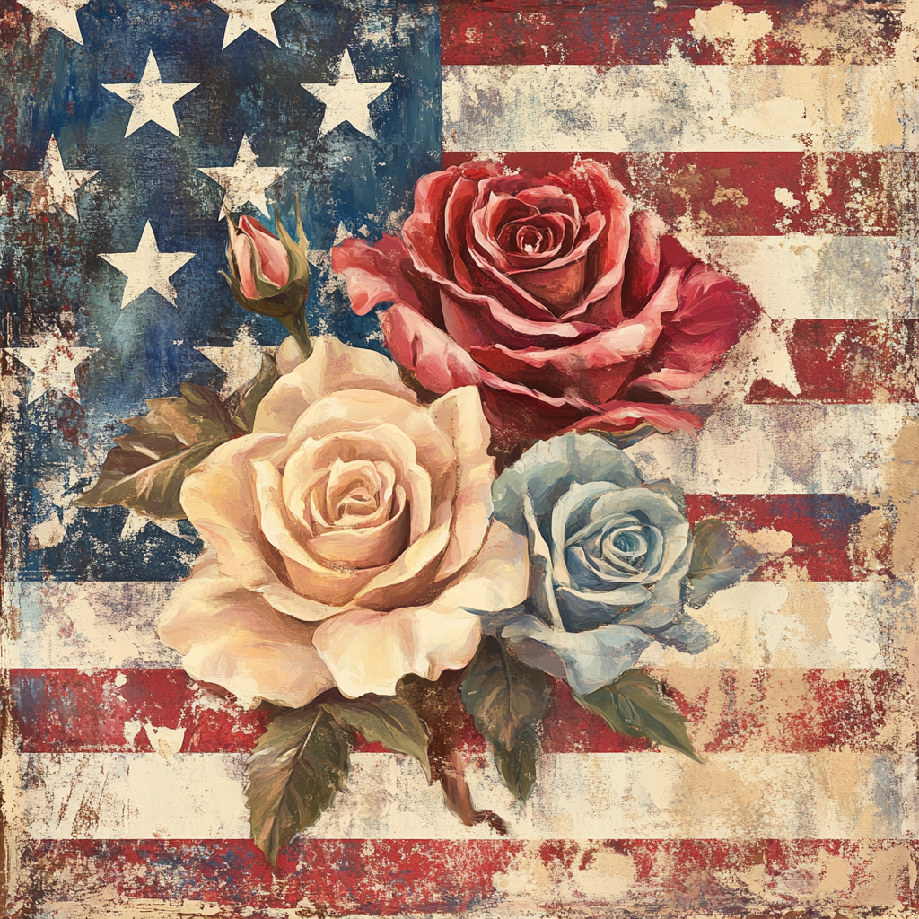 Rustic Patriotic Florals