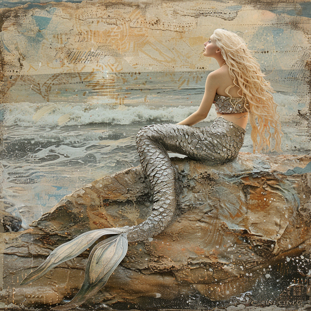 Gray Seaside Mermaid