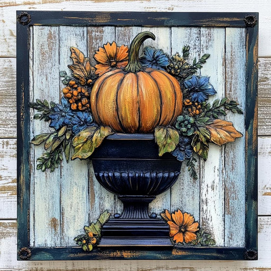 Fall sign for crafting, fall wreath sign, fall wall decor, rich navy and emerald  fall colors