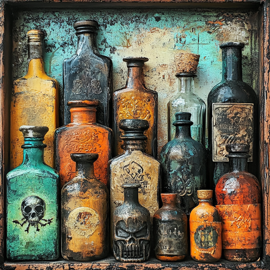 Spooky Halloween Potion Bottles