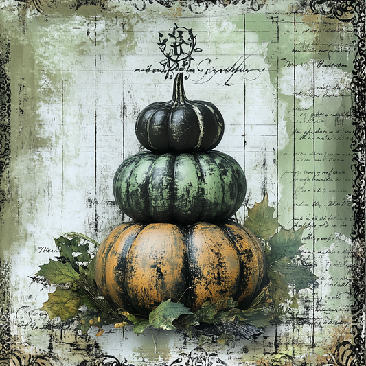 Traditional Fall Pumpkin Topiary sign for crafting, fall wreath sign, fall wall decor
