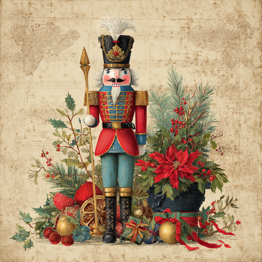 Traditional Tartan Plaid Christmas Nutcracker