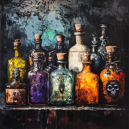 Spooky Halloween Potion Bottles