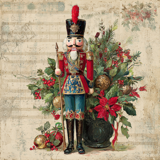 Traditional Tartan Plaid Christmas Nutcracker