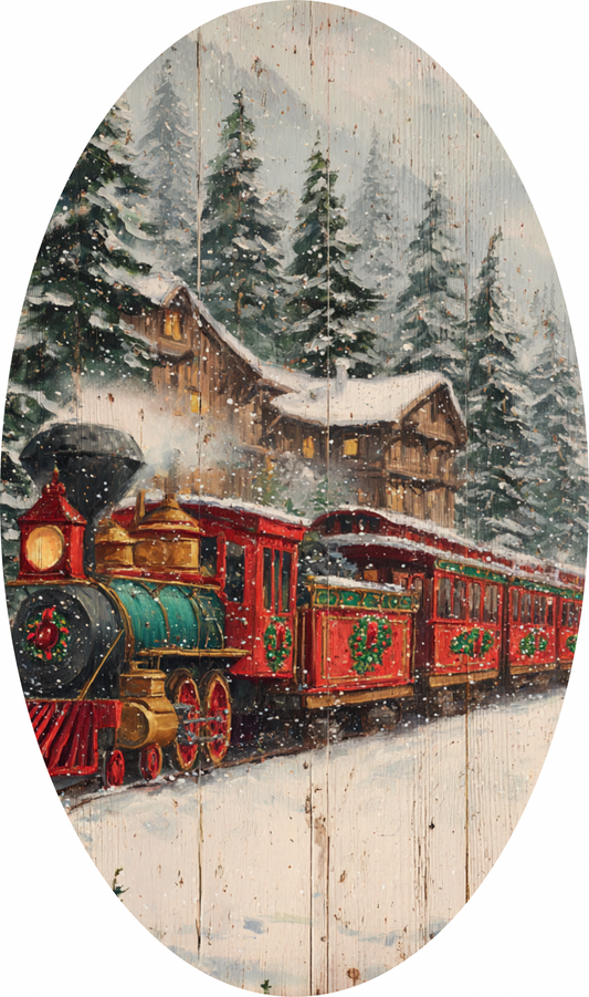 Choo …. Choo Christmas Train, Oval Sign