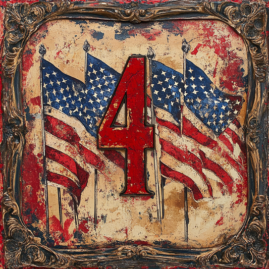 Vintage Patriotic Postage Stamp