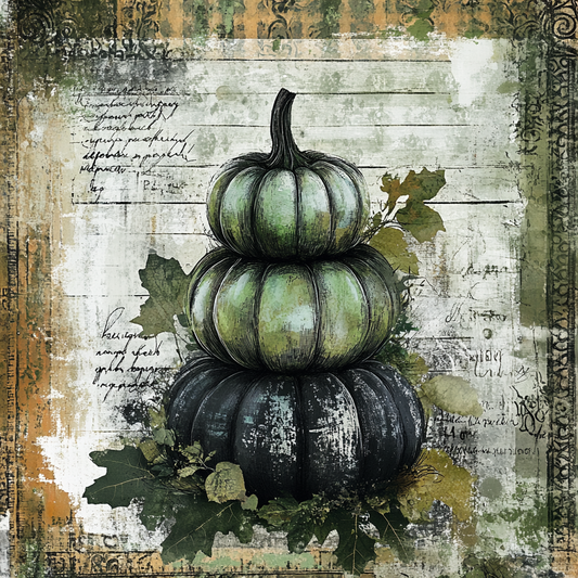 Traditional Fall Pumpkin Topiary sign for crafting, fall wreath sign, fall wall decor