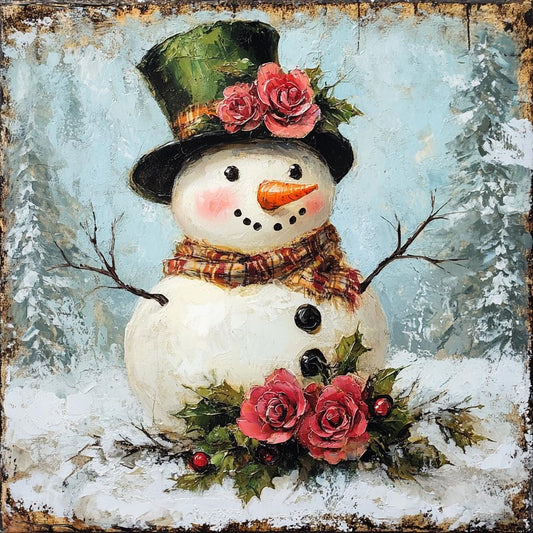 Christmas sign for crafting, Christmas wreath sign, Christmas wall decor, vintage snowman, Victorian Christmas