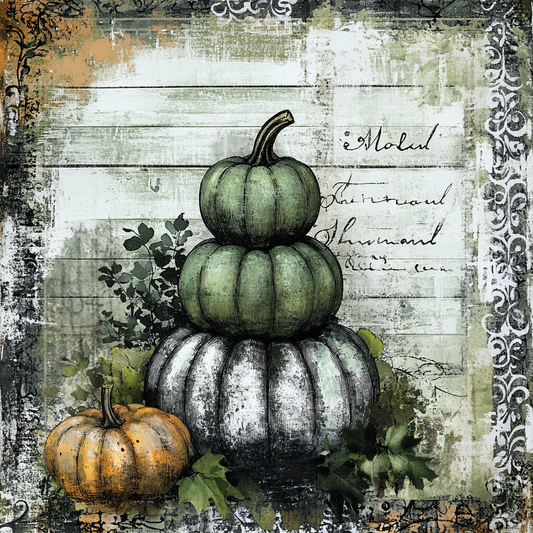 Traditional Fall Pumpkin Topiary sign for crafting, fall wreath sign, fall wall decor