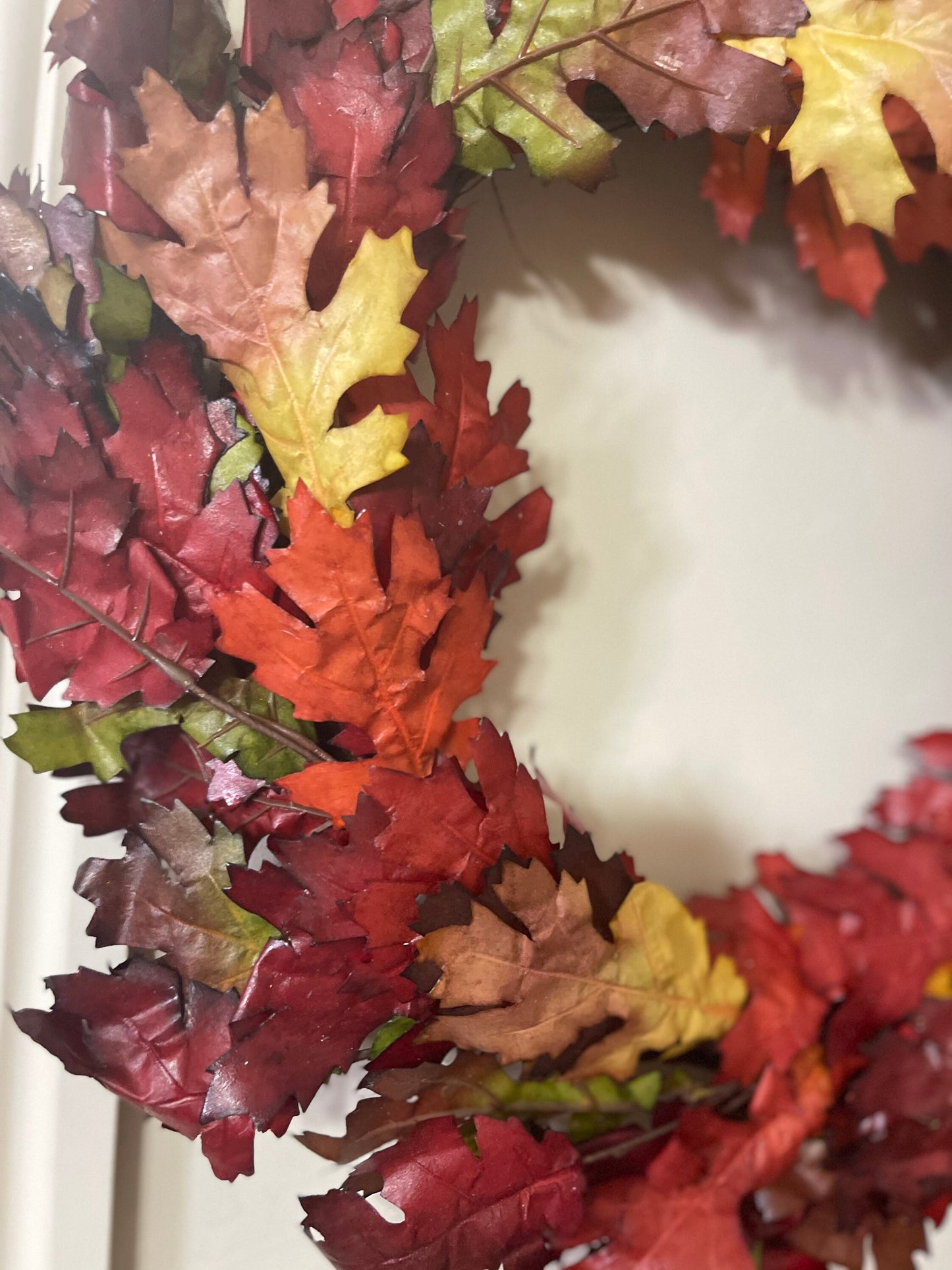 Fall wreath base, fall leaves wreath, fall diy project wreath