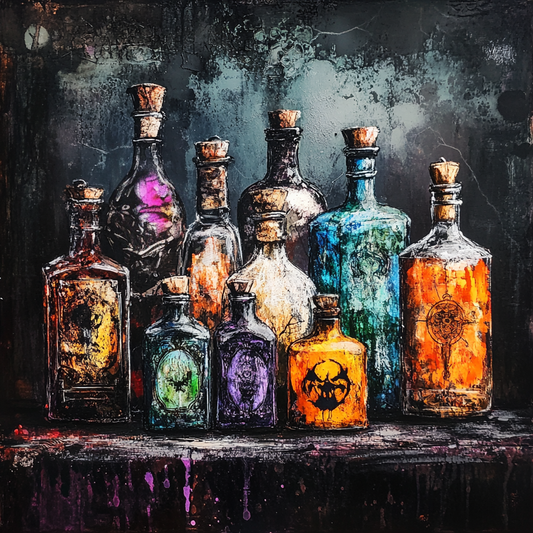 Spooky Halloween Potion Bottles