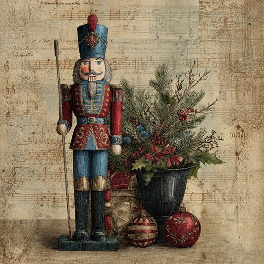 Traditional Tartan Plaid Christmas Nutcracker