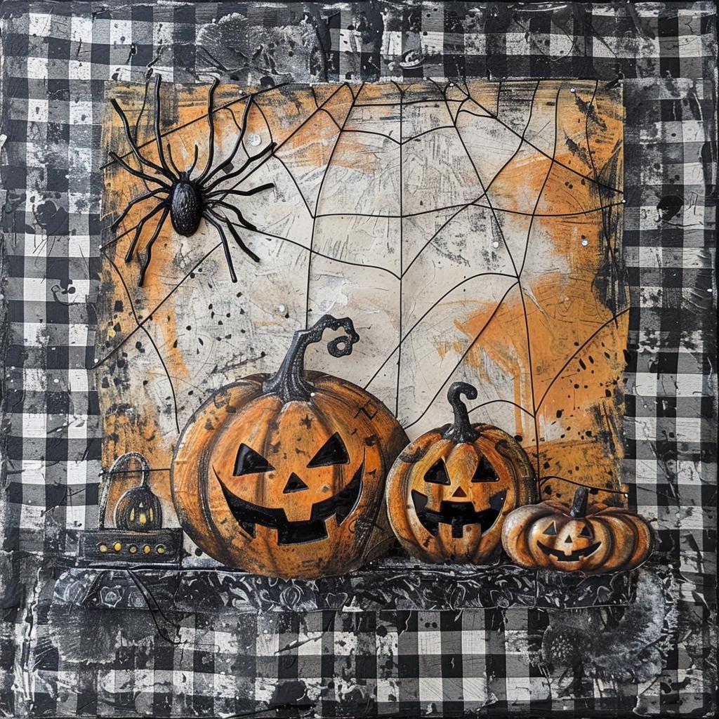 Halloween sign for crafting, Jack-O-lantern wreath sign, spooky wall decor, pumpkin decoration