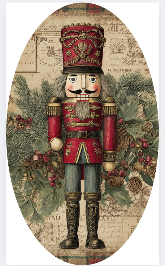 Traditional Christmas Nutcracker, Oval Sign