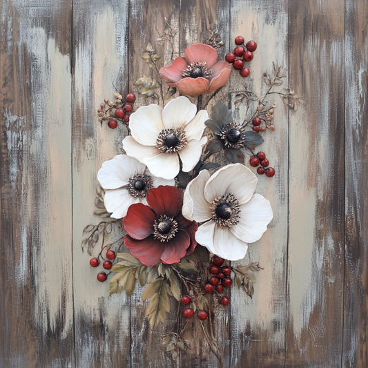 Everyday Rustic vibrant Florals sign