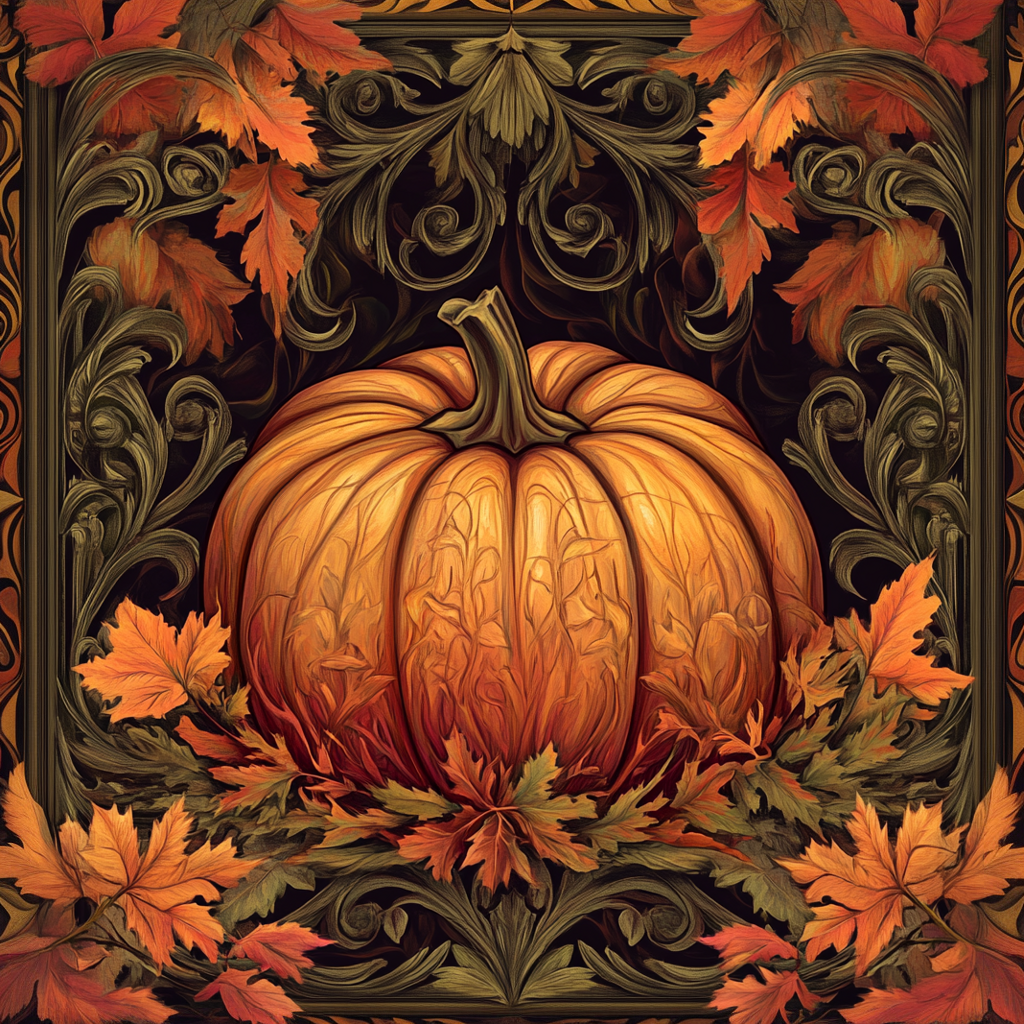 Ornate Fall Patterned Pumpkin sign for crafting, fall wreath sign, fall wall decor
