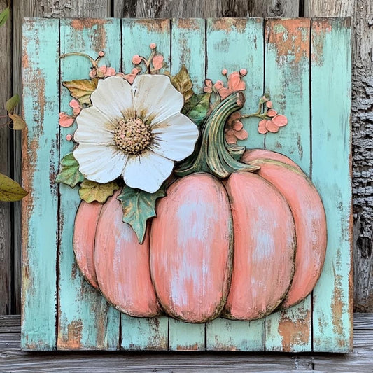 Fall sign for crafting, fall wreath sign, fall wall decor, pastel non traditional colors, sunflowers, daisies, whimsical