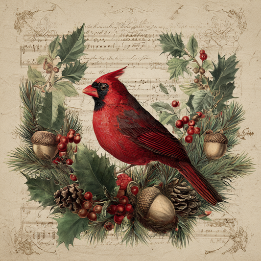 Rustic Winter Cardinal