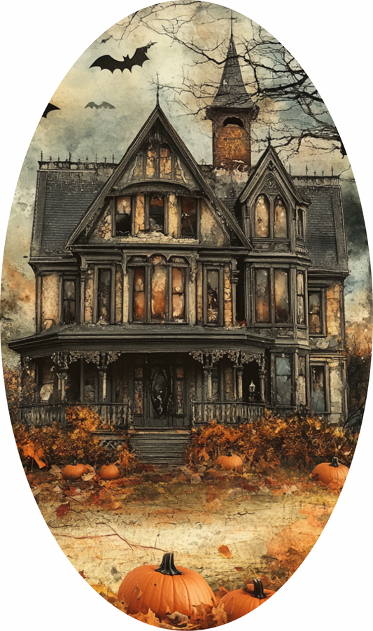 Fall Haunted Mansion, Oval Sign
