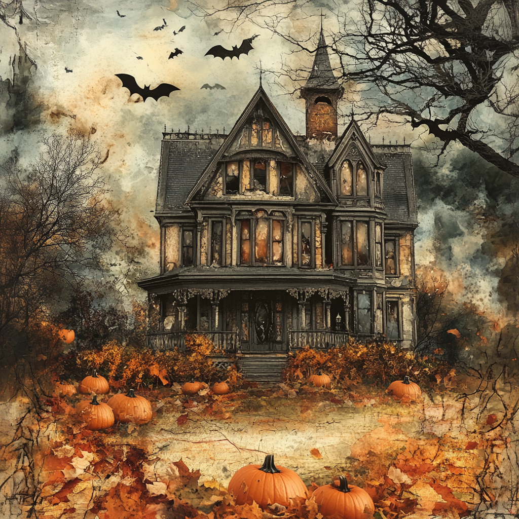 Halloween Haunted House sign for crafting, haunted forest wreath sign, spooky wall decor, fall decoration