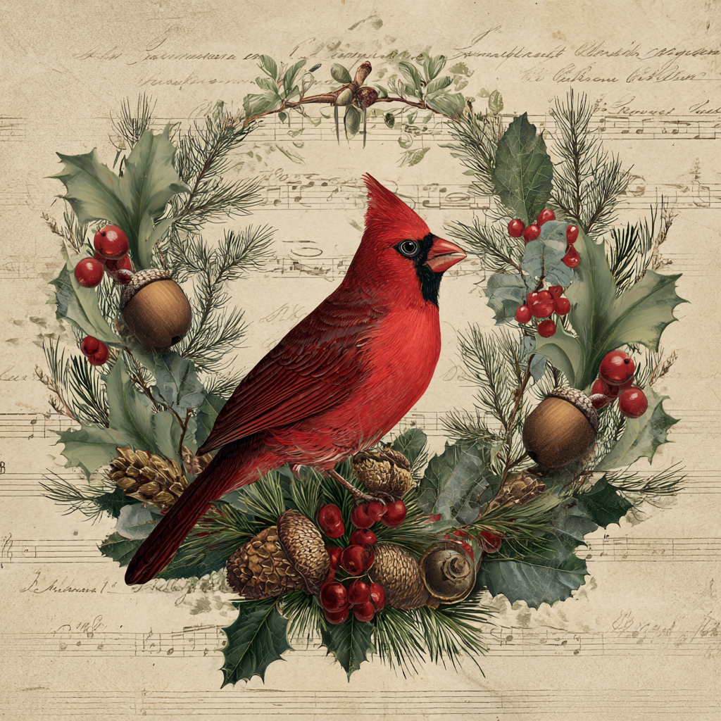Rustic Winter Cardinal