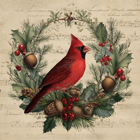 Rustic Winter Cardinal