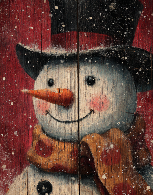 Primitive Snowman