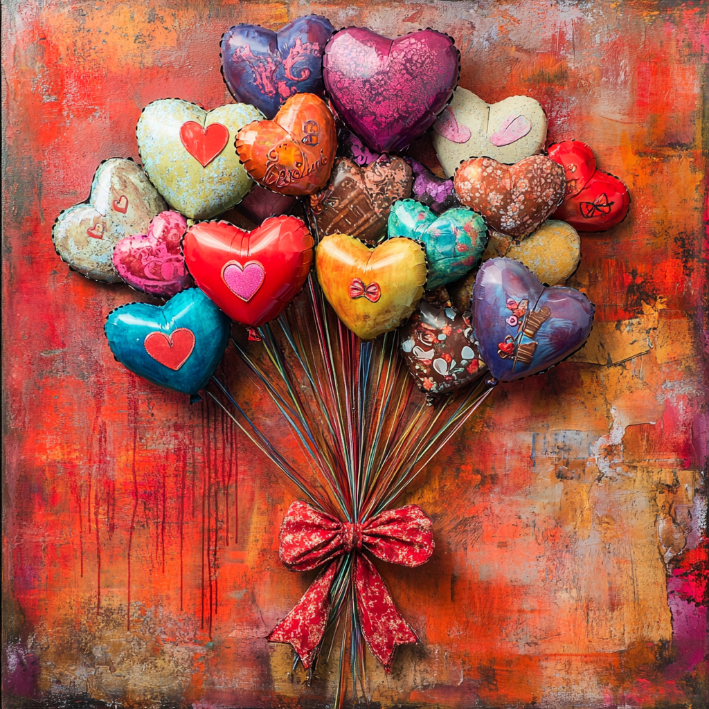 Valentines Balloon bouquet