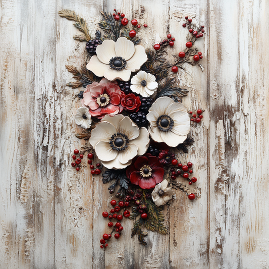 Everyday Rustic vibrant Florals and Berries