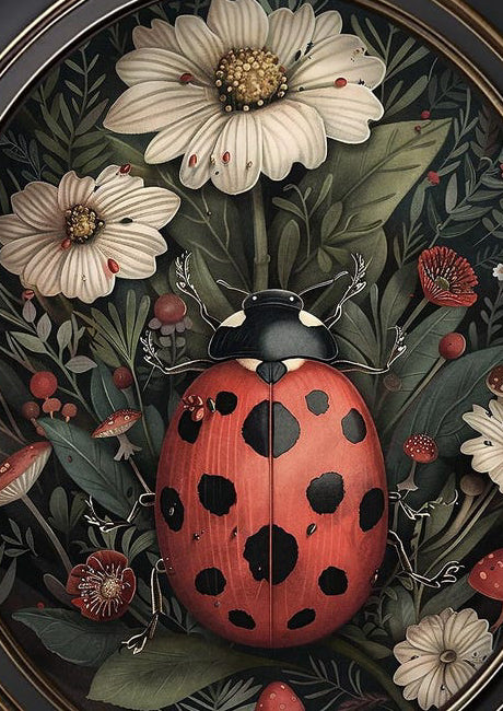 Botanical Garden Lady Bug Print