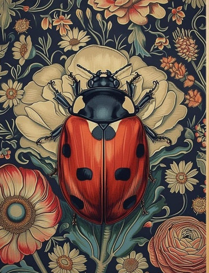 Botanical Garden Lady Bug Print