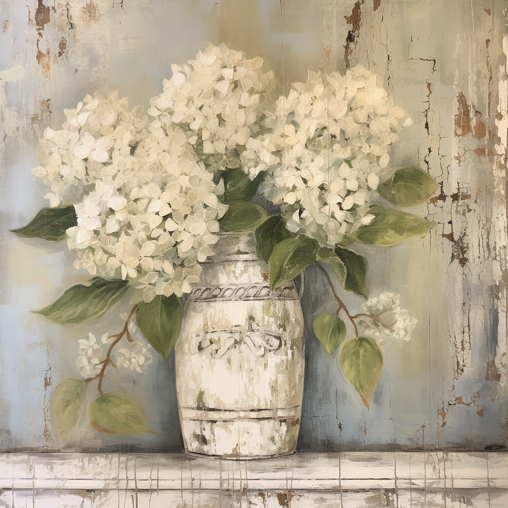 White Hydrangeas Floral Arrangement