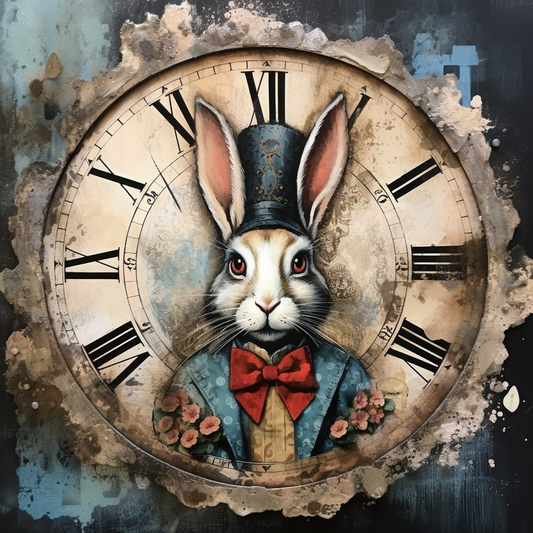 Alice in Wonderland inspired Bunny sign