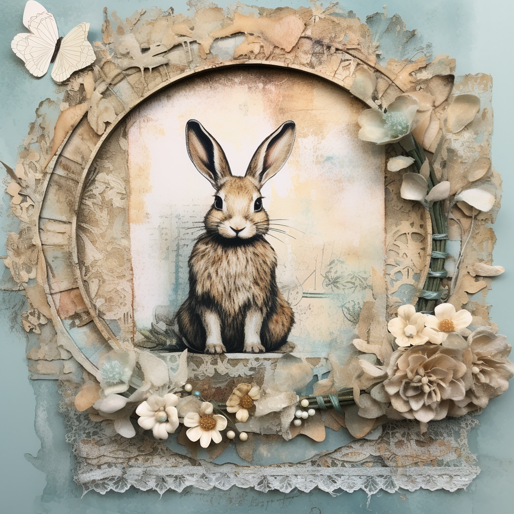 Muted Pastel Spring/Easter Bunny sign