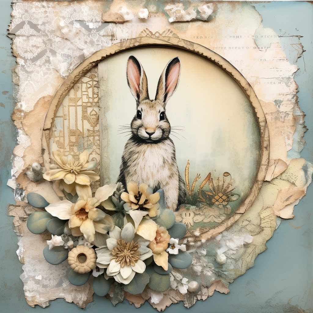 Muted Pastel Spring/Easter Bunny sign