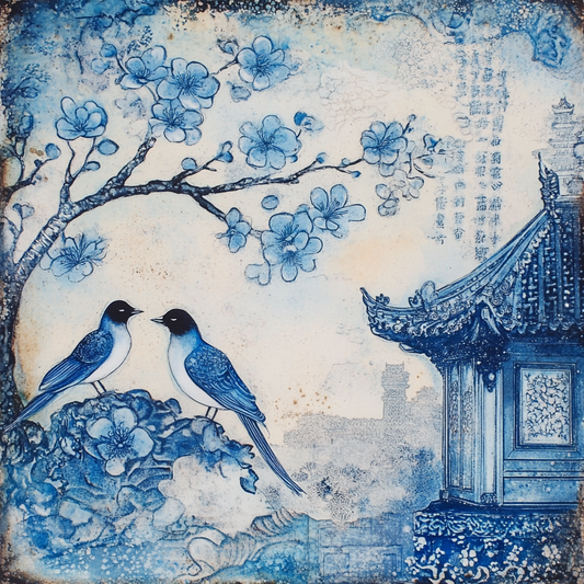 Chinoiserie love birds