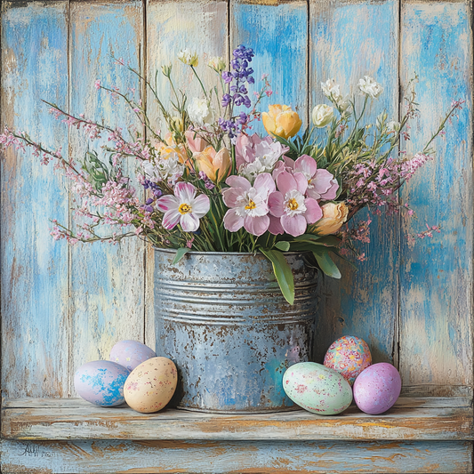 Rustic Easter Wild Flowers