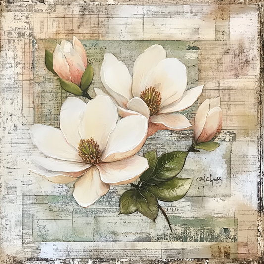 Rustic Farmhouse Magnolias